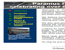 Tablet Screenshot of paramusfabriccenter.com